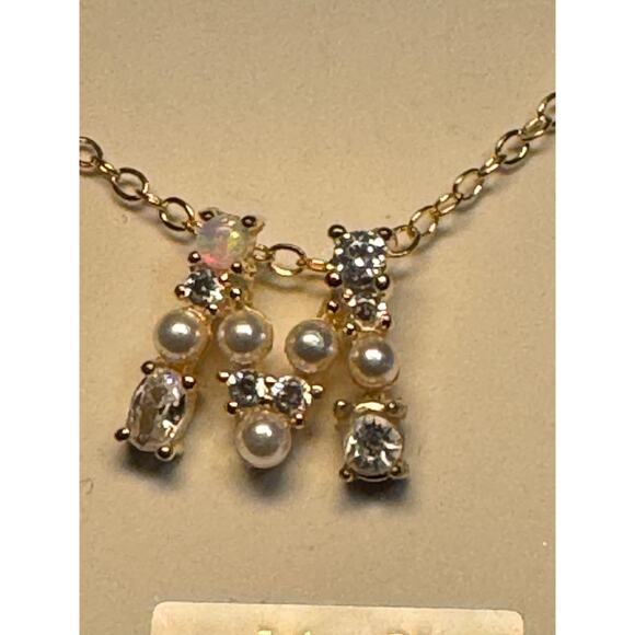 Other Jewelry - Sterling Silver 16in 2in ext CZ Vermiel M Necklace